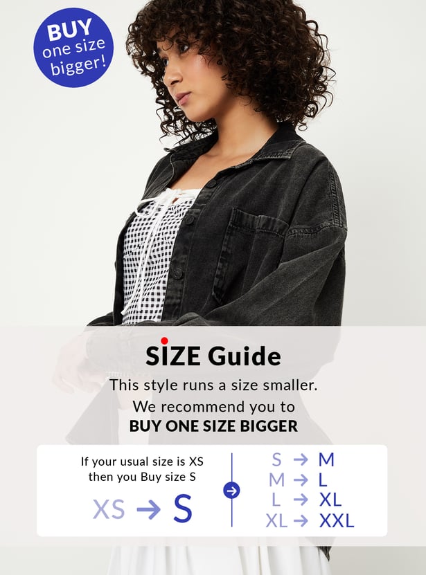 Women Oversized Denim Shirt