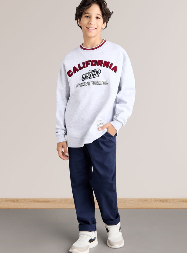 Boys Embroidered Sweatshirt