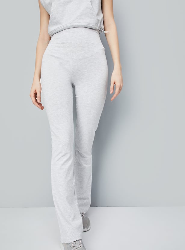 Women Athleisure Solid Track Pants