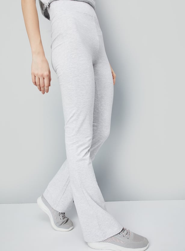Women Athleisure Solid Track Pants