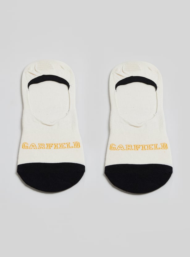 Men Garfield Print No Show Socks - Pack of 3