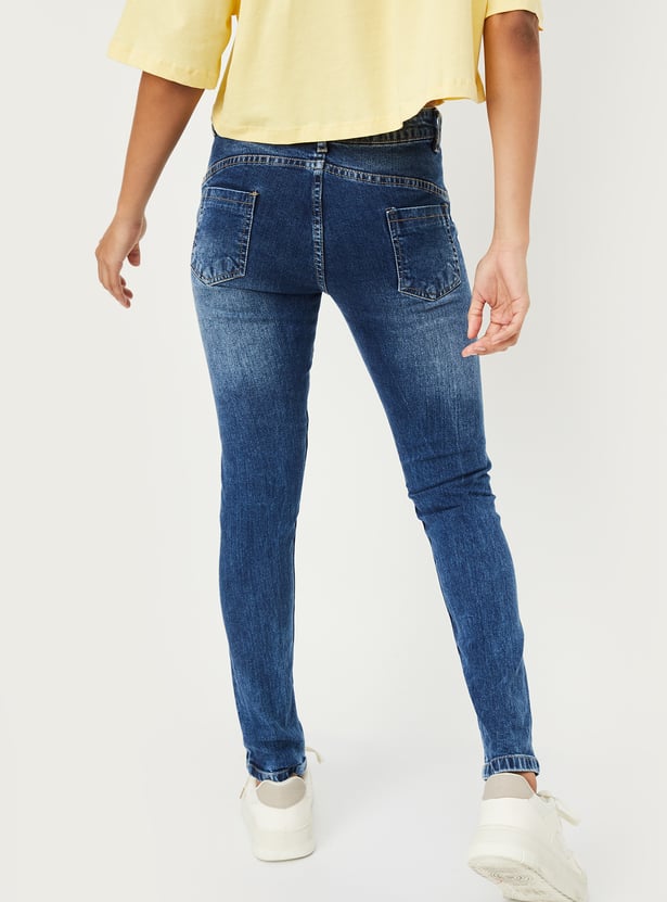 Women Skinny Fit Push-Up Jeans