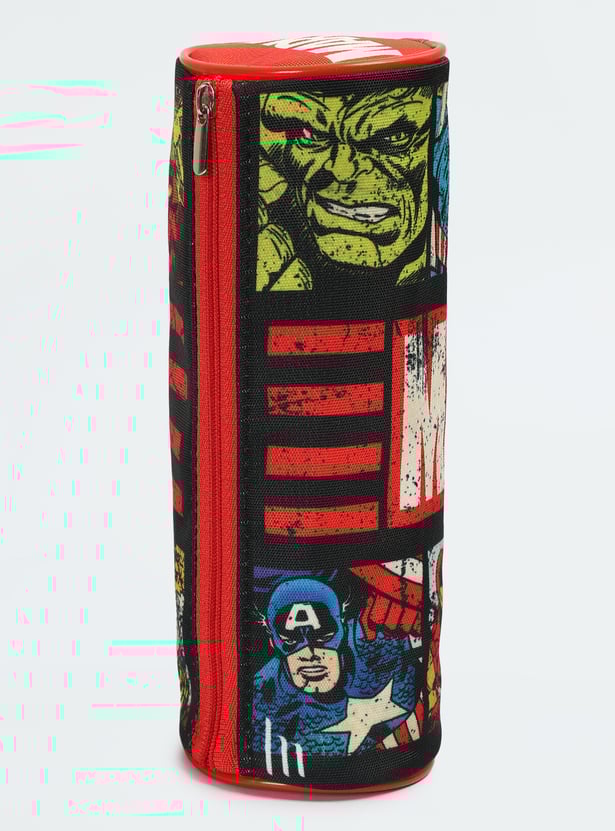Kids Marvel Print Pencil Pouch