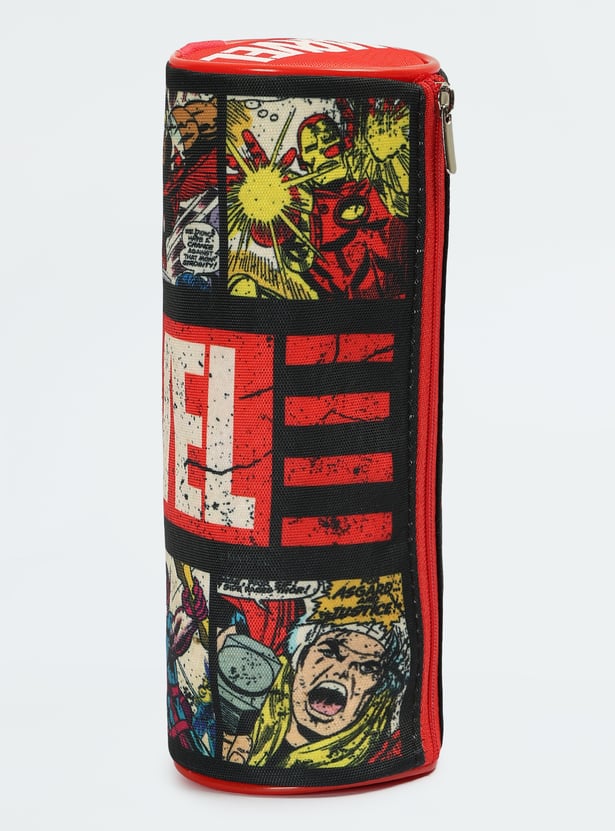 Kids Marvel Print Pencil Pouch