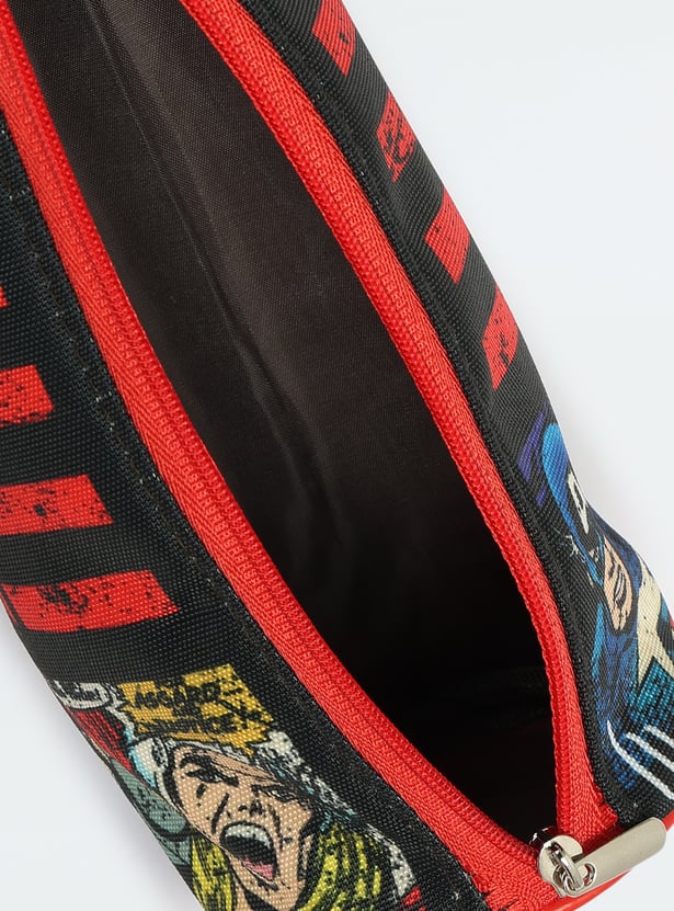 Kids Marvel Print Pencil Pouch