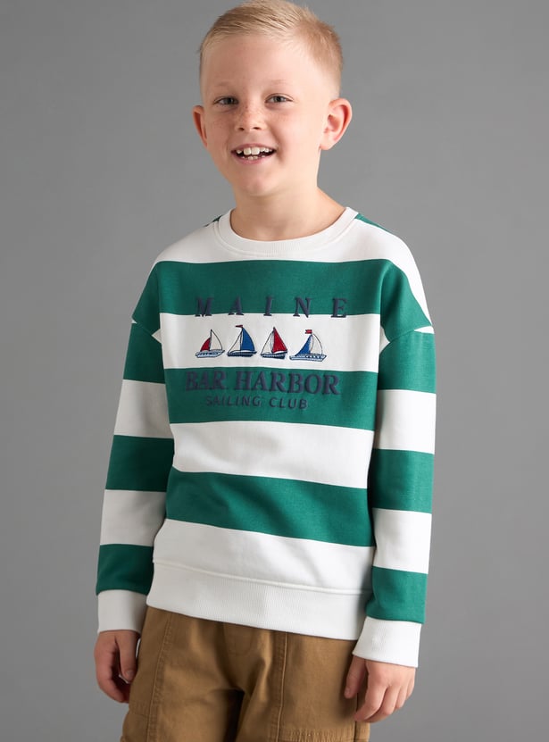 Boys Striped Sweatshirt