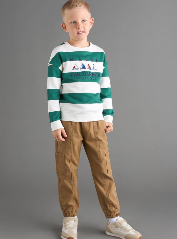 Boys Striped Sweatshirt