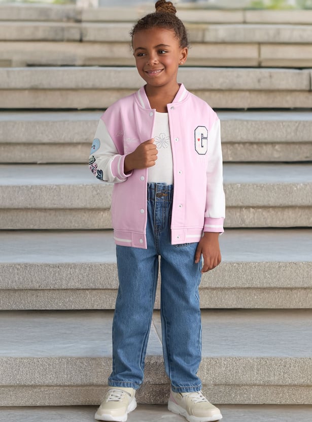 Boys Applique Varsity Jacket