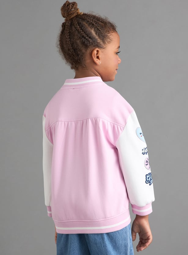 Boys Applique Varsity Jacket