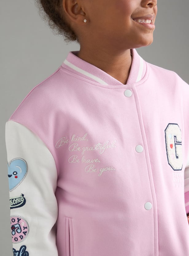 Boys Applique Varsity Jacket