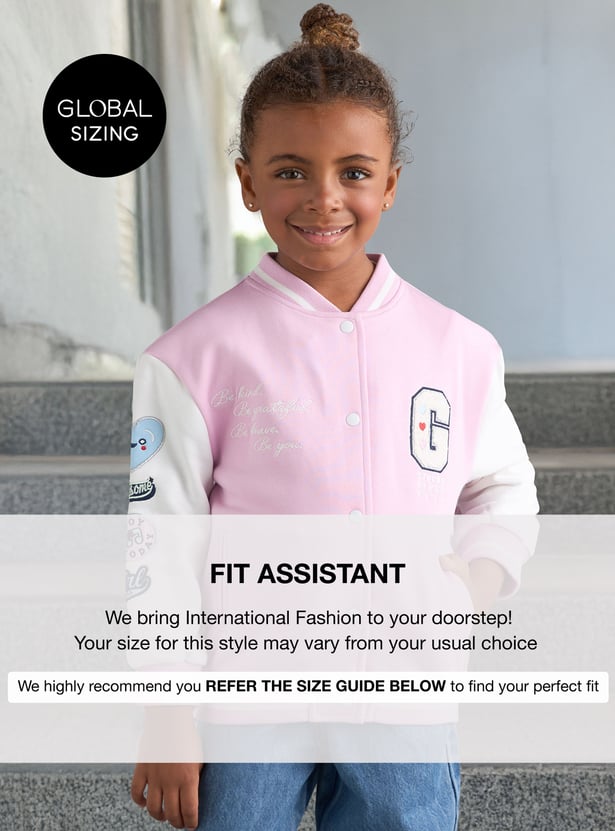 Boys Applique Varsity Jacket