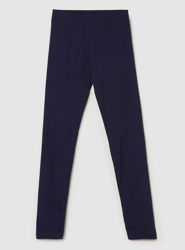 Girls Solid Leggings