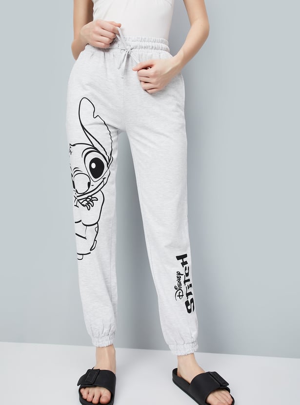 Women Stitch Printed Joggers