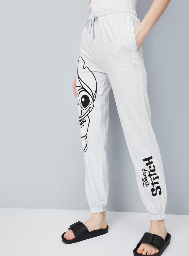 Women Stitch Printed Joggers