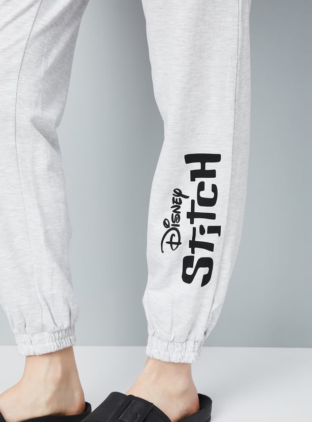 Women Stitch Printed Joggers