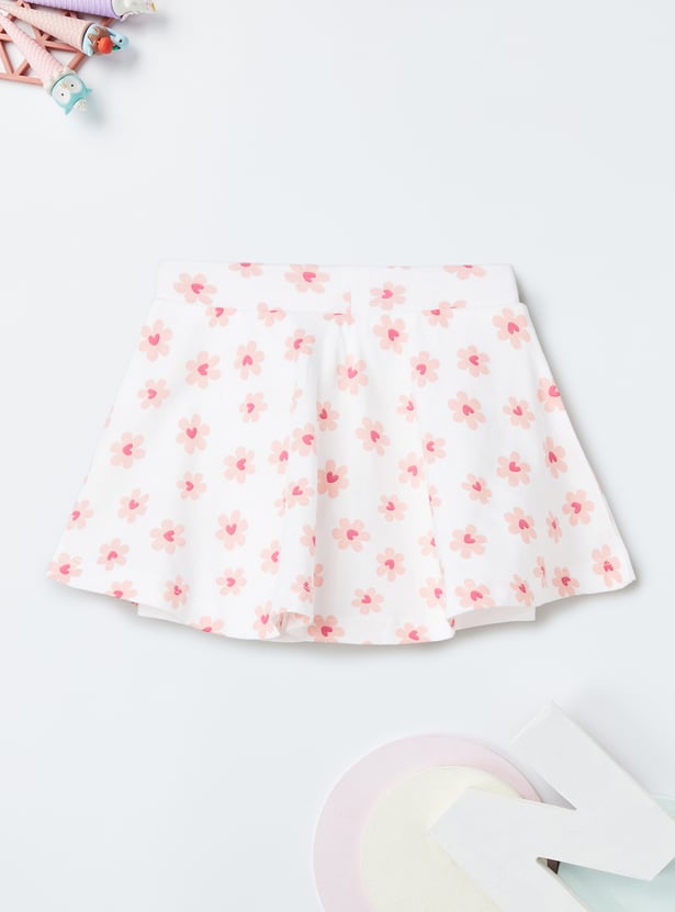 Girls Printed Skirt Set