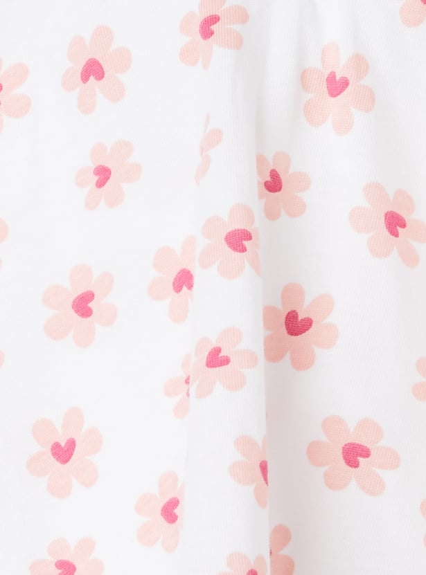 Girls Printed Skirt Set