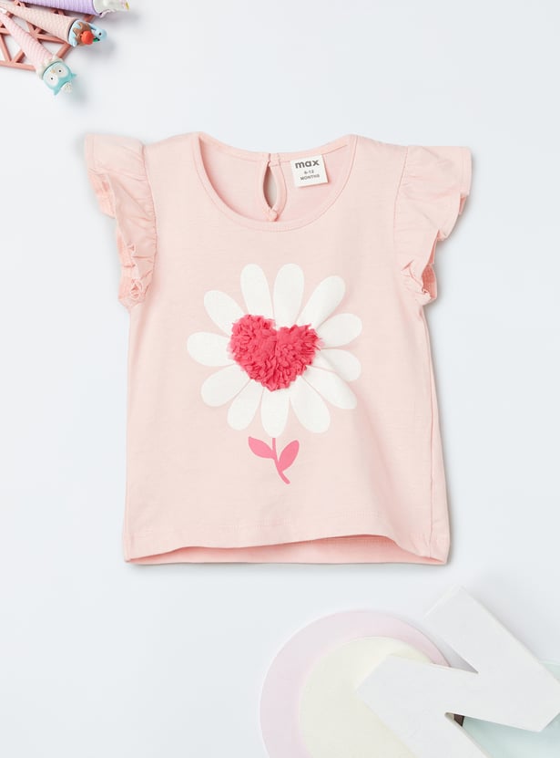 Girls Printed Skirt Set