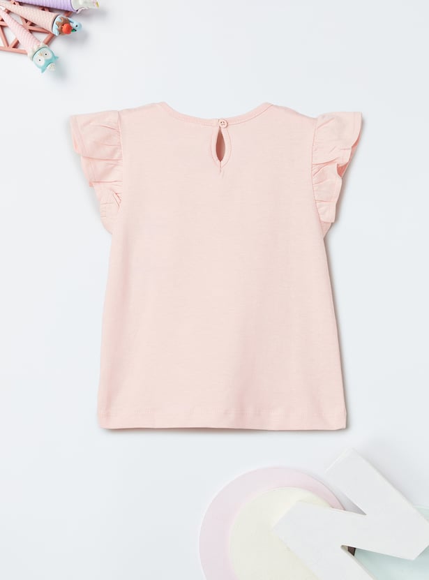 Girls Printed Skirt Set