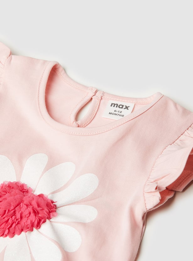 Girls Printed Skirt Set