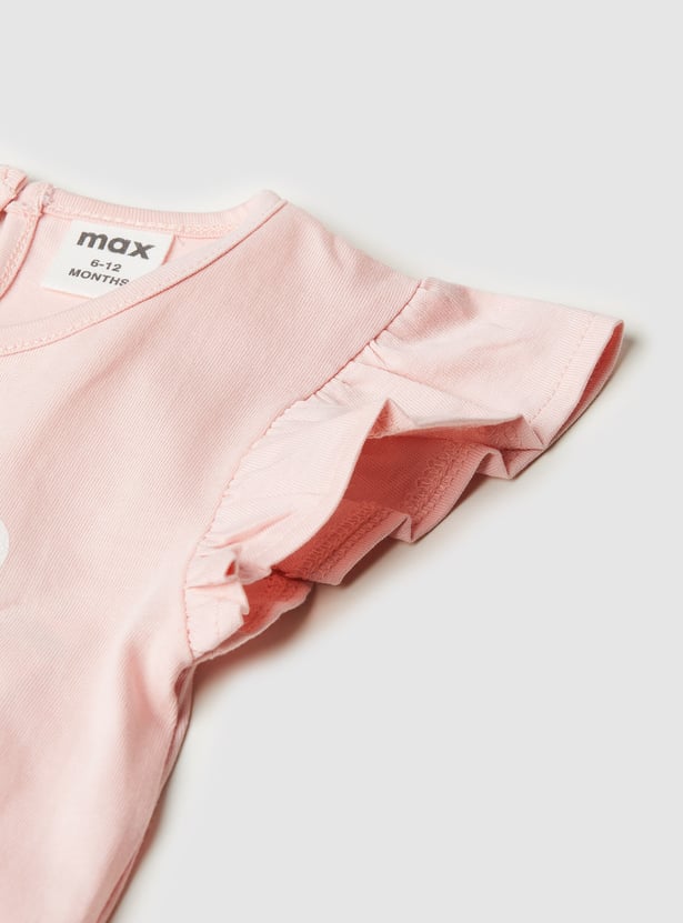 Girls Printed Skirt Set