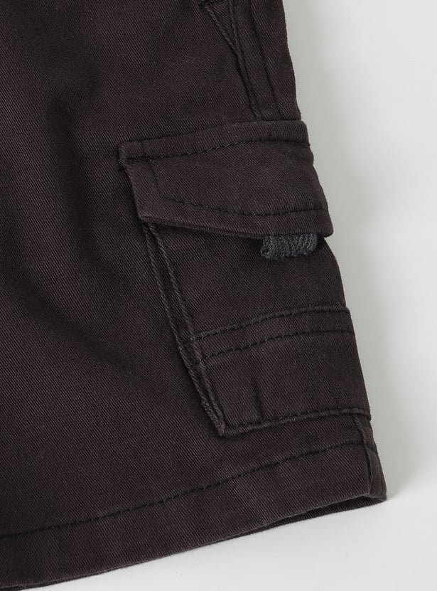 Boys Textured Cargo Jorts