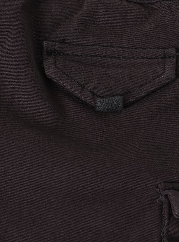 Boys Textured Cargo Jorts