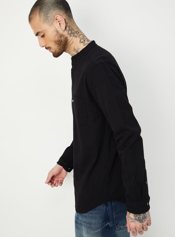 Men Striped Slim Fit Short Kurta