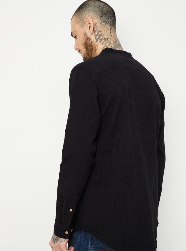 Men Striped Slim Fit Short Kurta