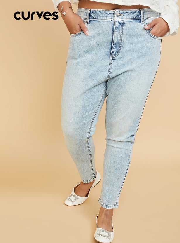 Women Washed Skinny Fit Jeans