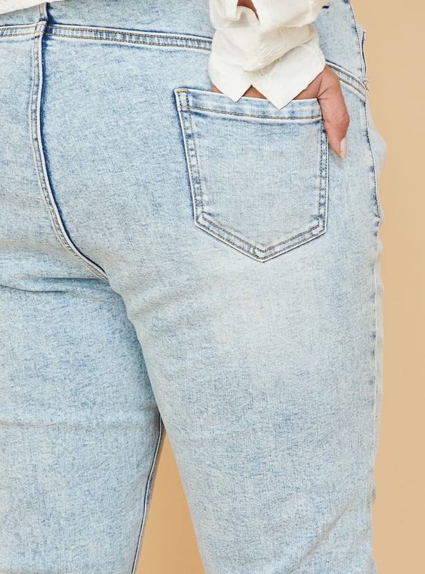 Women Washed Skinny Fit Jeans
