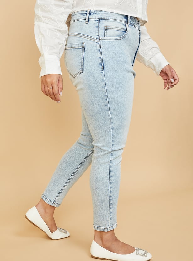 Women Washed Skinny Fit Jeans