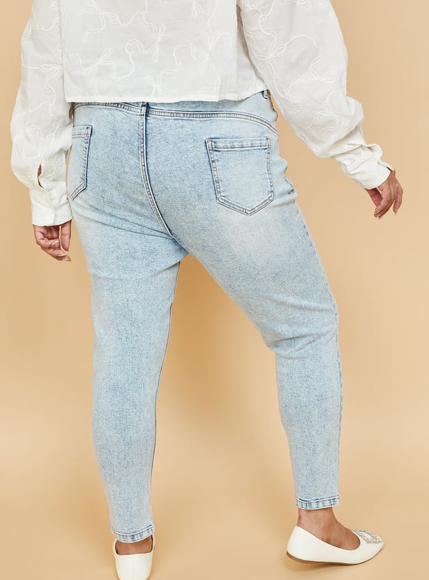 Women Washed Skinny Fit Jeans