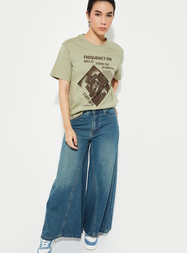 URB_N Women Relaxed Fit Graphic T-shirt