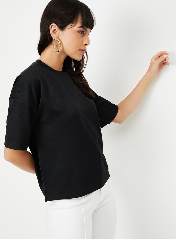 Women Textured T-shirt