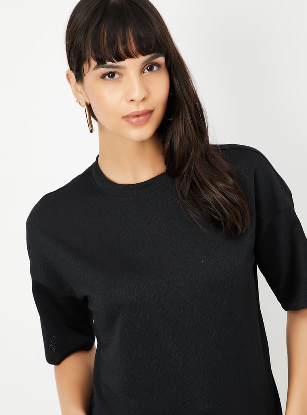 Women Textured T-shirt
