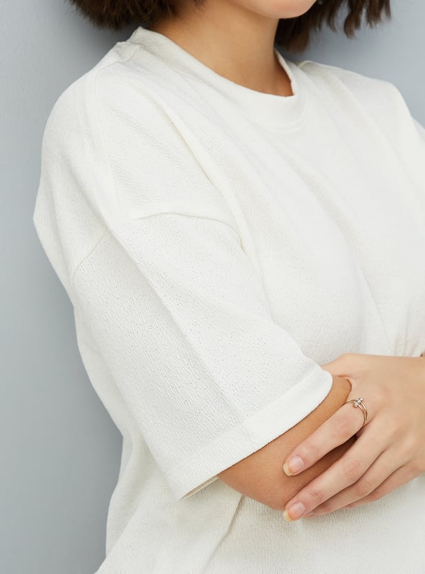 Women Textured T-shirt