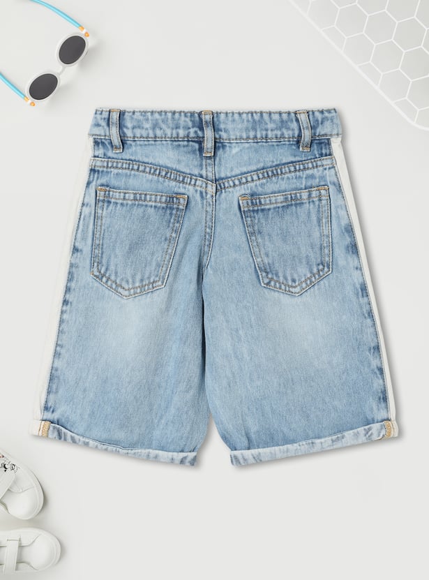 Boys Distressed Denim Shorts
