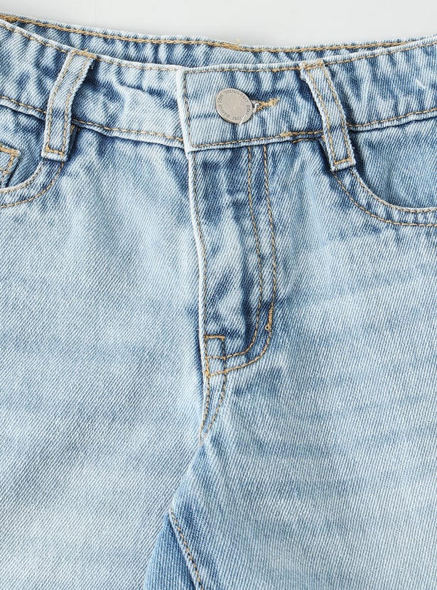 Boys Distressed Denim Shorts
