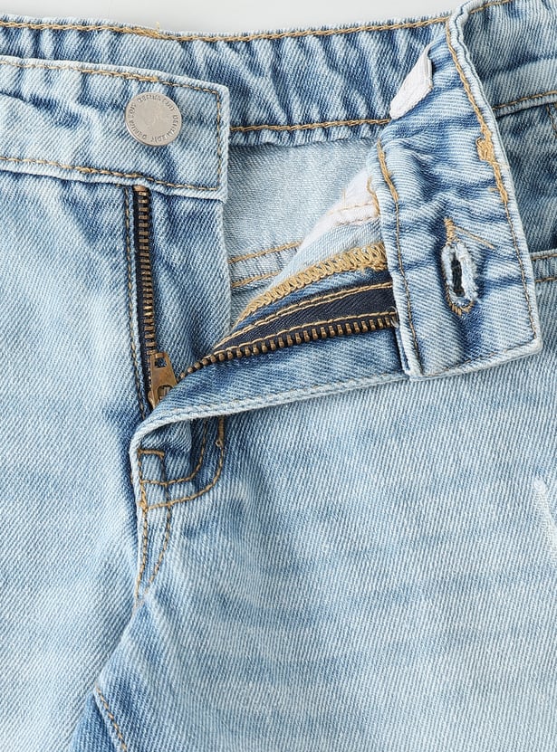 Boys Distressed Denim Shorts