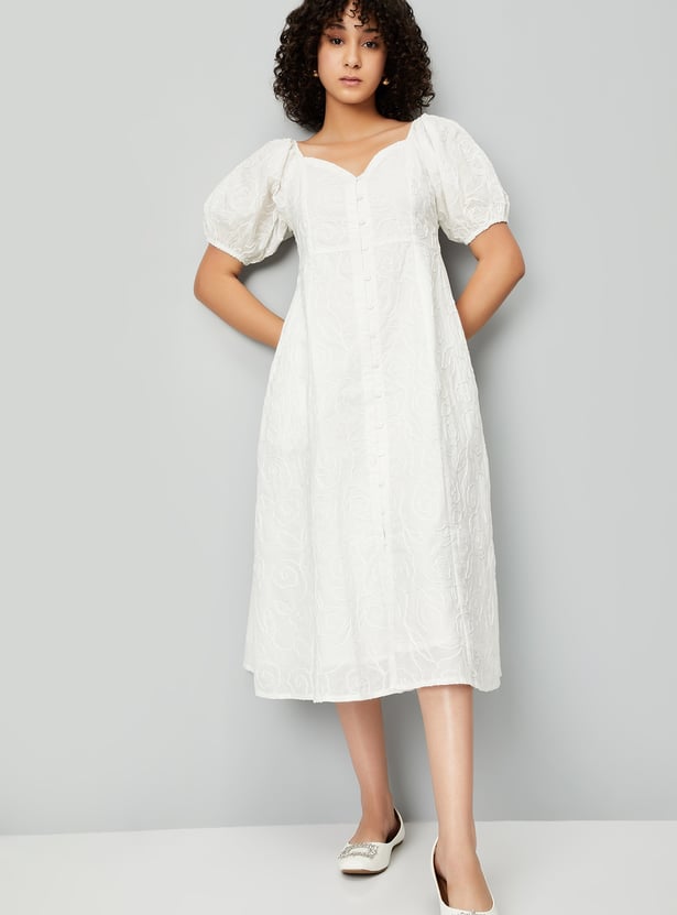 Kalki x Max Women Embroidered A-line Dress