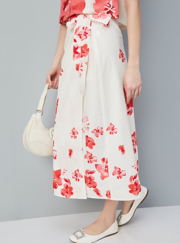 Kalki x Max Women Printed Wrap Skirt