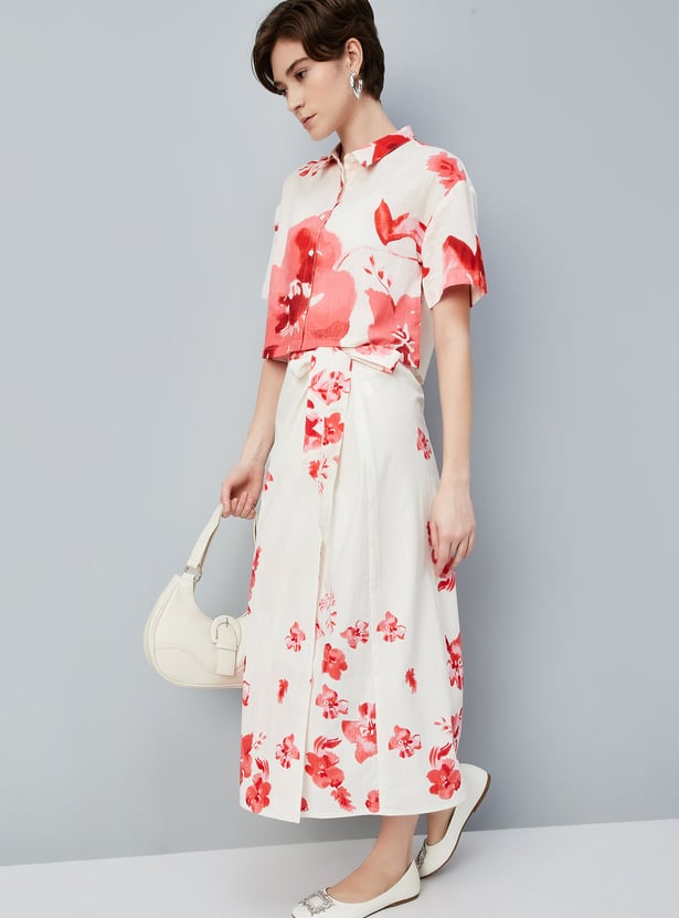 Kalki x Max Women Printed Wrap Skirt