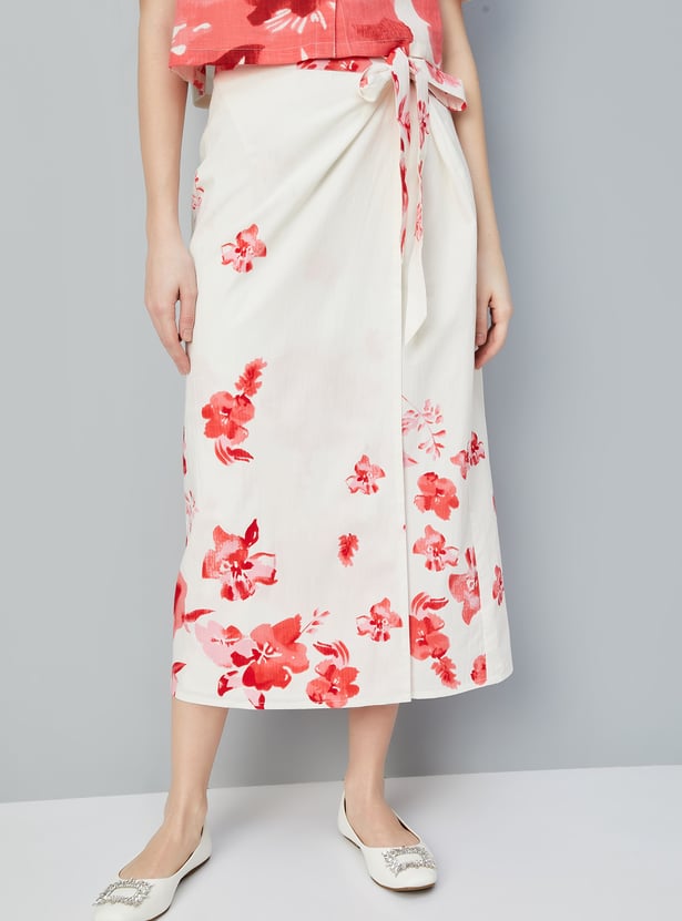 Kalki x Max Women Printed Wrap Skirt