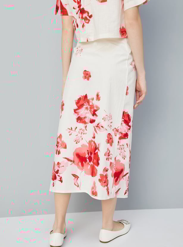 Kalki x Max Women Printed Wrap Skirt