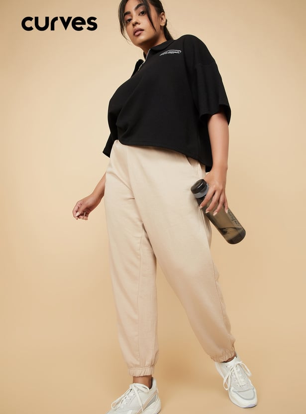 Women Solid Athleisure Joggers