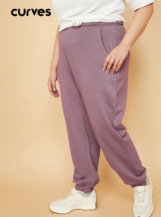 Women Solid Athleisure Joggers