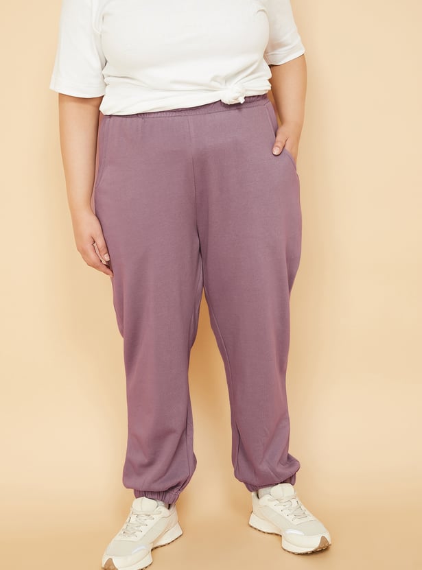 Women Solid Athleisure Joggers