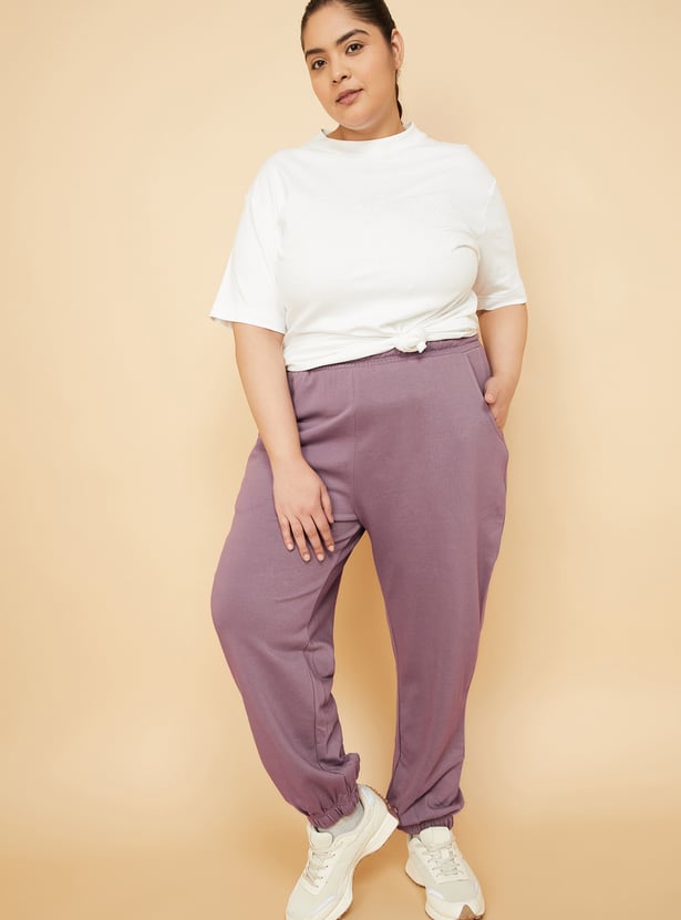 Women Solid Athleisure Joggers