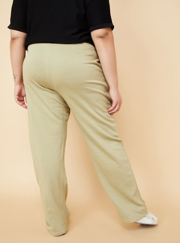 Women Solid Athleisure Track Pants